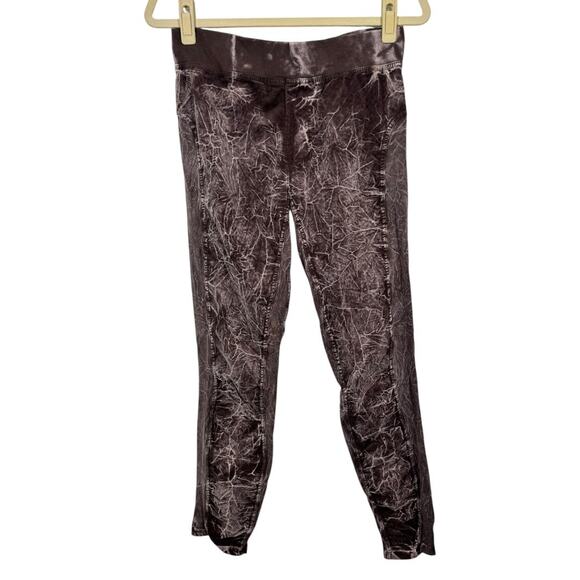 Wearables by XCVI Ruched Corduroy Pant Legging Small Brown Boho Grunge Casual - Picture 1 of 6